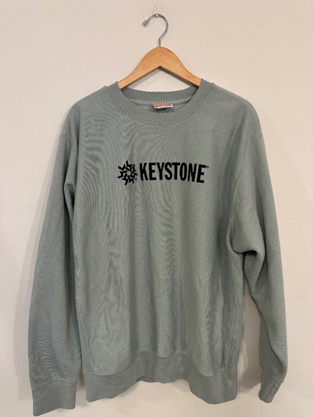 MV Sport Pro-Weave Keystone Faded Slate Blue Crewneck Sweatshirt Mens L